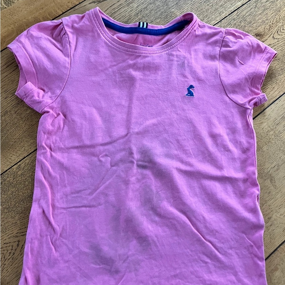 Joules Pink Short Sleeve Tee Casual Cotton